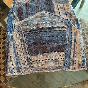 Rag & Bone Shades of Blue Knit Skirt